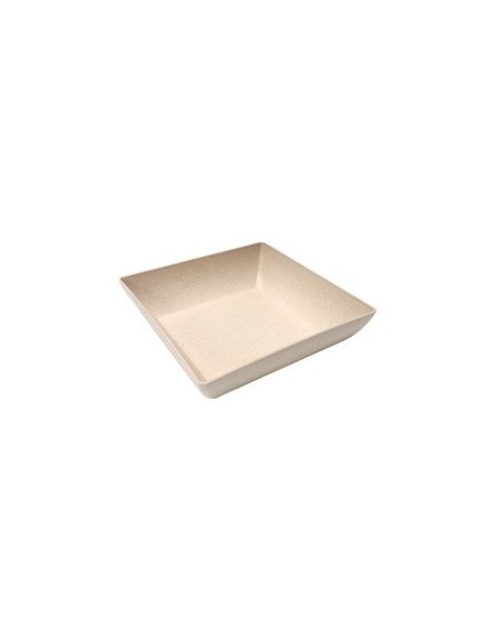 (R$4,00) Travessa Quadrada Funda Marfim (19x19cm)