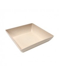 (R$5,00) Travessa Quadrada Funda Marfim (19x19cm)
