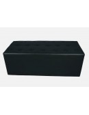 (R$68,00) Puff Retangular Preto Captonado (1.50x0.50xA42cm)