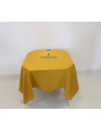 (R$7,80) Toalha Quadrada Oxford Dourada (1.50)