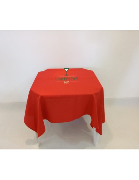 (R$4,00) Toalha Quadrada Oxford Vermelha (1.50m)