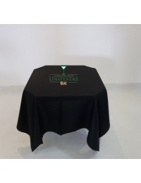 (R$7,80) Toalha Quadrada Oxford Preta (1.50m)