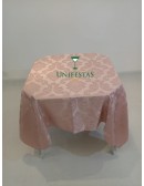 (R$5,00) Toalha Quadrada Jacquard Rosa Seco (1.50m)