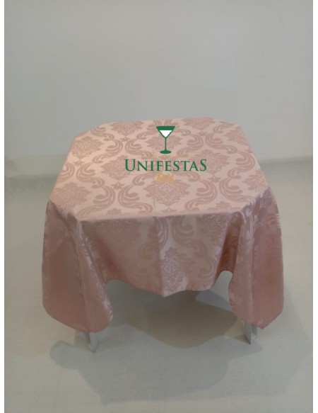 (R$5,00) Toalha Quadrada Jacquard Rosa Seco (1.50m)