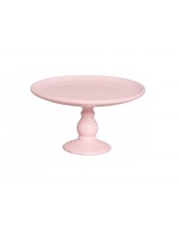 (R$14,00) Boleira Pé Alto Rosa Baby M (A16 / D28cm)