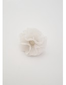 (R$1,50) Anel Guardanapo - Flor Tecido Branco