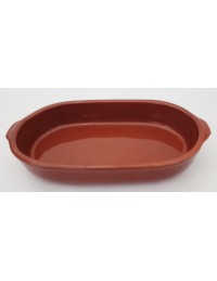 (R$22,00) Assadeira Oval Ceramica G (50x29cm)