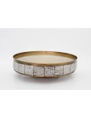 (R$35,00) Boleira Cristal Dourada (A11 /D39cm)