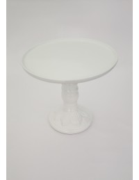 (R$14,00) Boleira Pé Alto Branca G (A24 / D26cm)