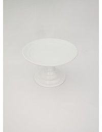 (R$12,00) Boleira Pé Baixo Branca (A14.5 / D24.5cm)