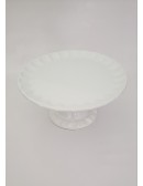 (R$14,00) Boleira Relevo Branca (A16 / D33cm)