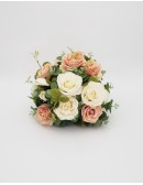 (R$25,00) Buquê Permanente Flor Pérola e Rose P