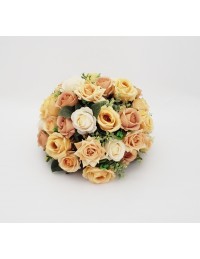 (R$36,00) Buquê Permanente Flor Pérola e Rose M