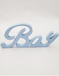 (R$6,00) Palavra Boy - Azul Baby (A16 /L33cm)