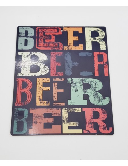 (R$4,00) Placa - Beer (L19 x A23cm)