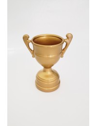 (R$12,00) Troféu Cerâmica Dourado (A20/D10cm)