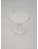 (R$12,00) Boleira Pé Médio Branca Borda Baixa (A19/D20cm)