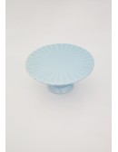 (R$10,00) Boleira Frisada Azul Baby (A12 /D24cm)