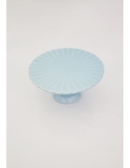 (R$10,00) Boleira Frisada Azul Baby (A12 /D24cm)