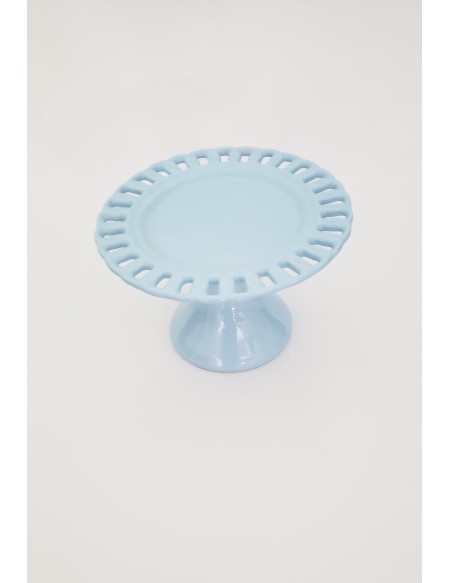 (R$10,00) Boleira Passa Fita Azul Baby (A14 / D23cm)