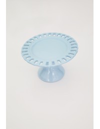 (R$12,00) Boleira Passa Fita Azul Baby (A14 / D23cm)
