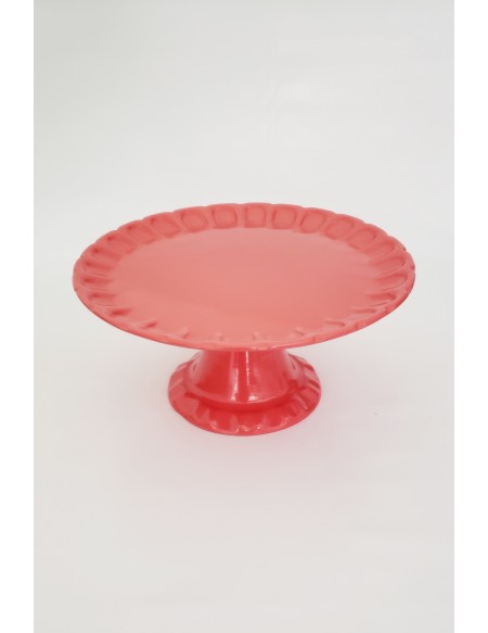 (R$14,00) Boleira Relevo Coral (A16 / D33cm)