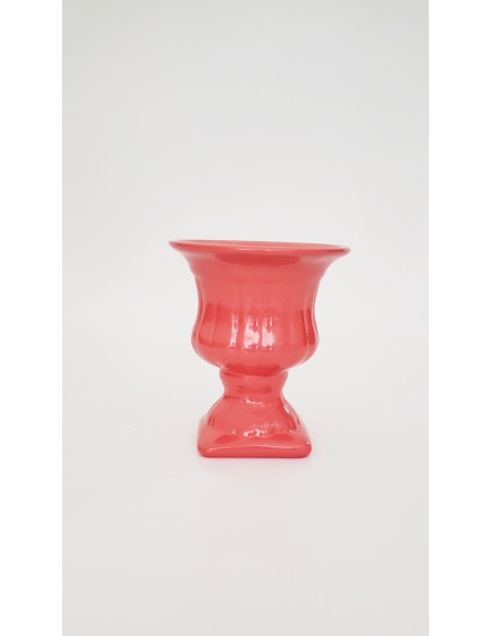 (R$4,80) Vasinho Grego Coral (A12 /D10cm)