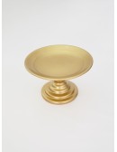 (R$10,00) Boleira Pé Baixo Dourada (A14.5 / D24.5cm)