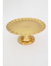 (R$16,00) Boleira Relevo Dourada (A16 / D33cm)