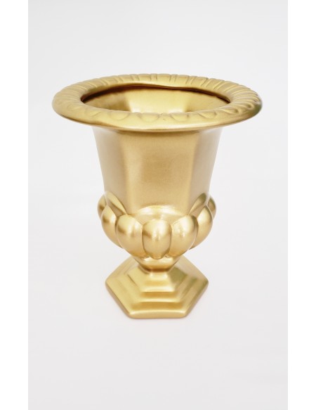 (R$14,00) Vaso Grego Dourado (A27 / D23cm)