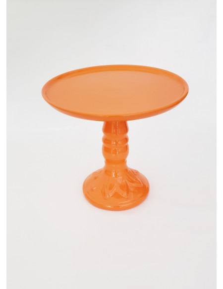 (R$12,00) Boleira Pé Alto Laranja (A25 / D27cm)