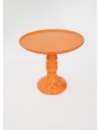 (R$14,00) Boleira Pé Alto Laranja (A25 / D27cm)