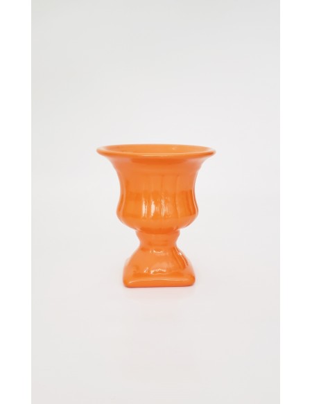 (R$4,80) Vasinho Grego Laranja (A12 /D10cm)