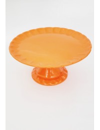 (R$16,00) Boleira Relevo Laranja (A16 / D33cm)