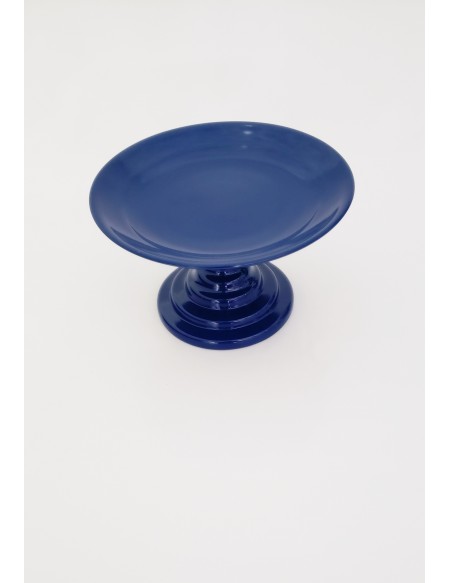 (R$10,00) Boleira Pé Baixo Azul Royal (A14.5 / D24.5cm)