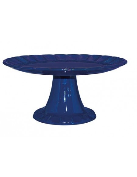 (R$14,00) Boleira Relevo Azul Royal (A16 / D33cm)