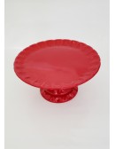 (R$14,00) Boleira Relevo Vermelha (A16 / D33cm)