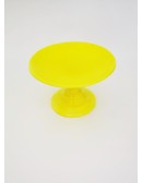 (R$10,00) Boleira Pé Baixo Amarela Neon (A15 / D24cm)