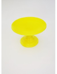 (R$12,00) Boleira Pé Baixo Amarela Neon (A15 / D24cm)