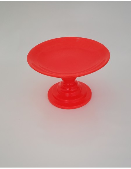 (R$10,00) Boleira Pé Baixo Tangerina Neon (A15 / D24cm)