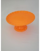 (R$14,00) Boleira Relevo Laranja Neon (A16 / D33cm)