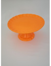(R$16,00) Boleira Relevo Laranja Neon (A16 / D33cm)