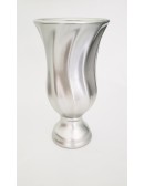 (R$14,00) Vaso Torcido Prata (A36 / D7.5cm)