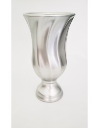 (R$16,00) Vaso Torcido Prata (A36 / D16cm)