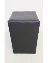 (R$18,00) Puff Mesa Quadrado Preto (45x45xA70cm)