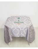 (R$5,00) Toalha Quadrada Jacquard Prata (1.50m)