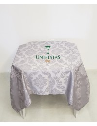 (R$8,80) Toalha Quadrada Jacquard Prata (1.50m)