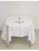 (R$5,00) Toalha Quadrada Jacquard Branca (1.50m)