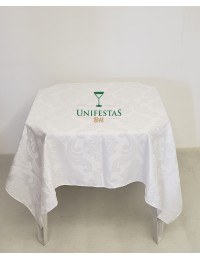 (R$8,80) Toalha Quadrada Jacquard Branca (1.50m)