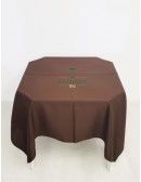 (R$4,00) Toalha Quadrada Oxford Marrom (1.50m)